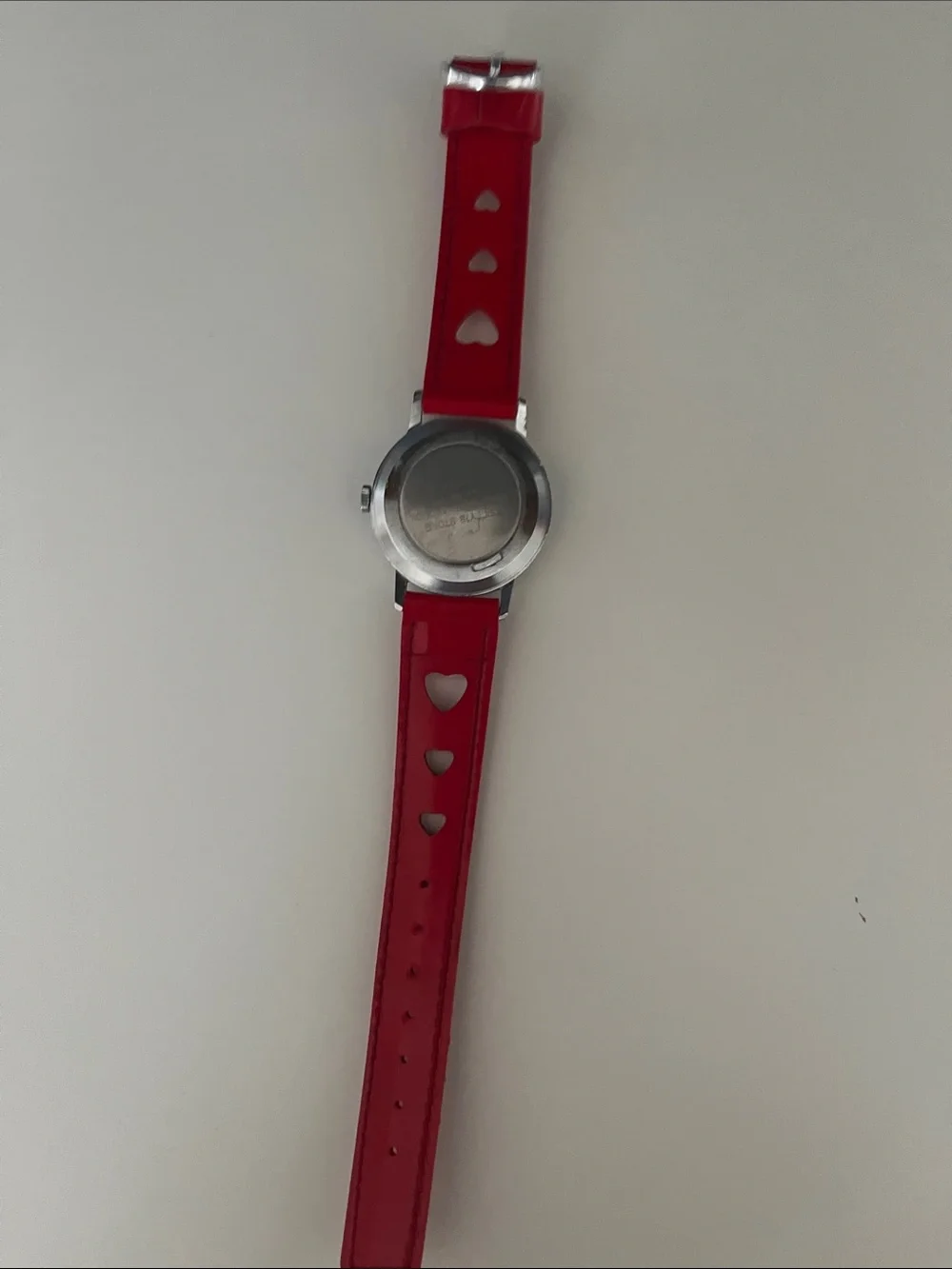 Betty Boop Red Heart Cutout Strap Watch